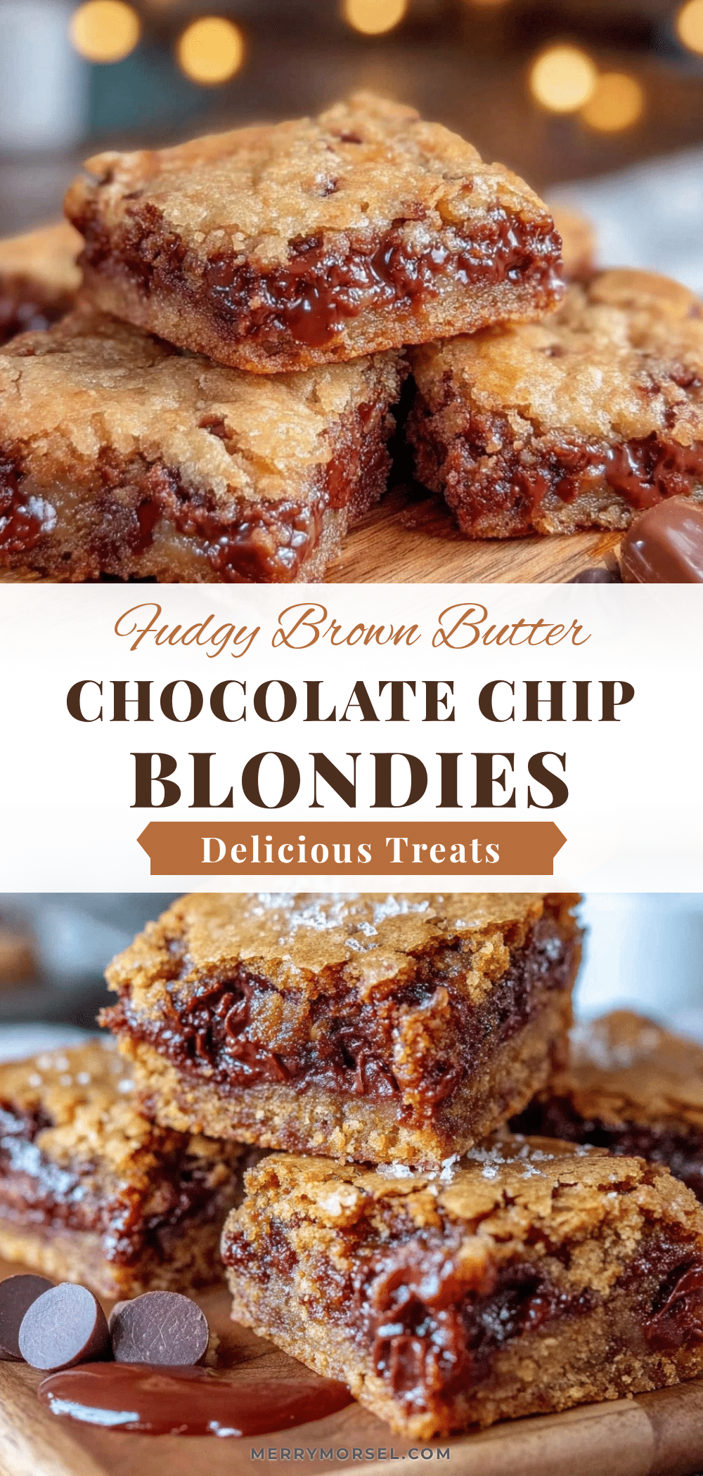 brown butter chocolate chip blondies recipe