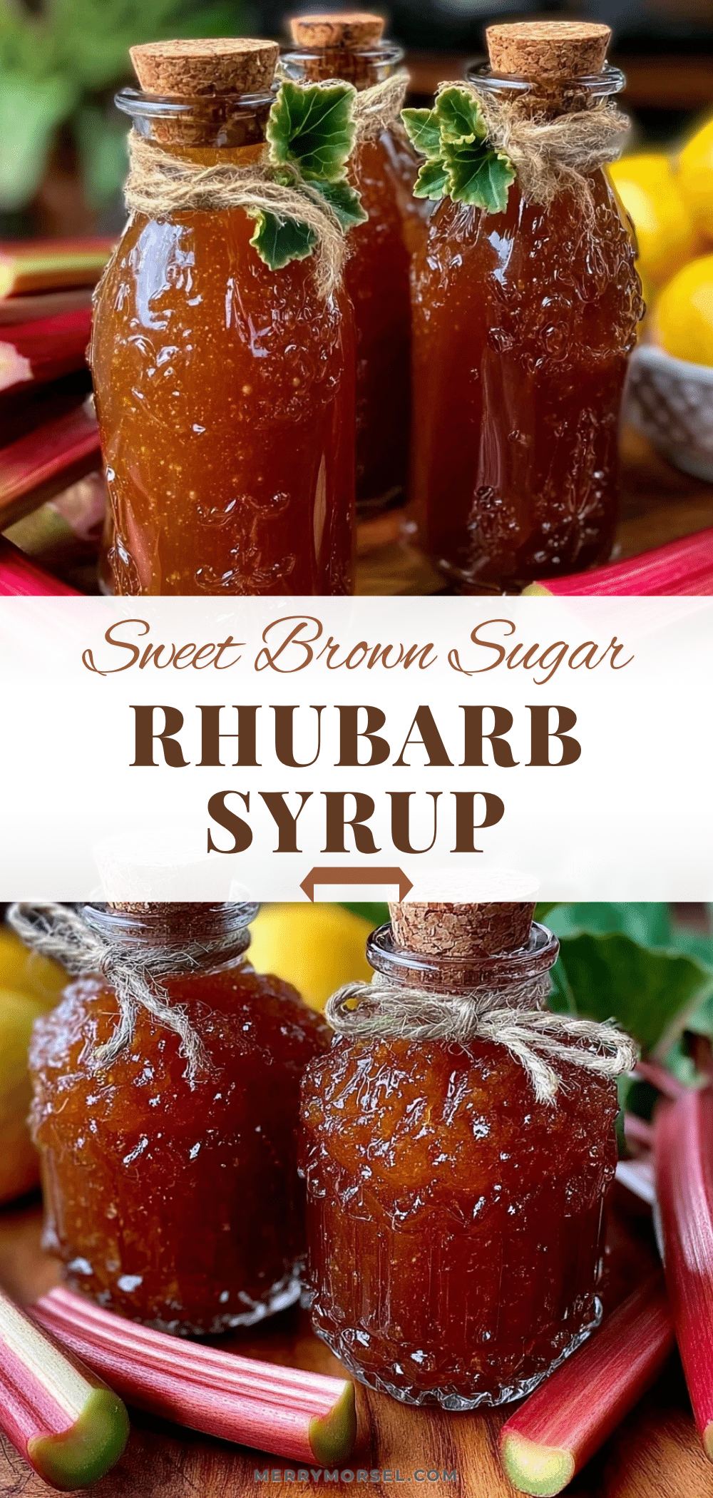 brown sugar rhubarb syrup recipe