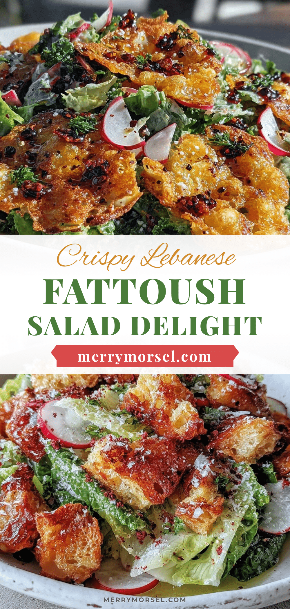crispy Lebanese fattoush salad recipe
