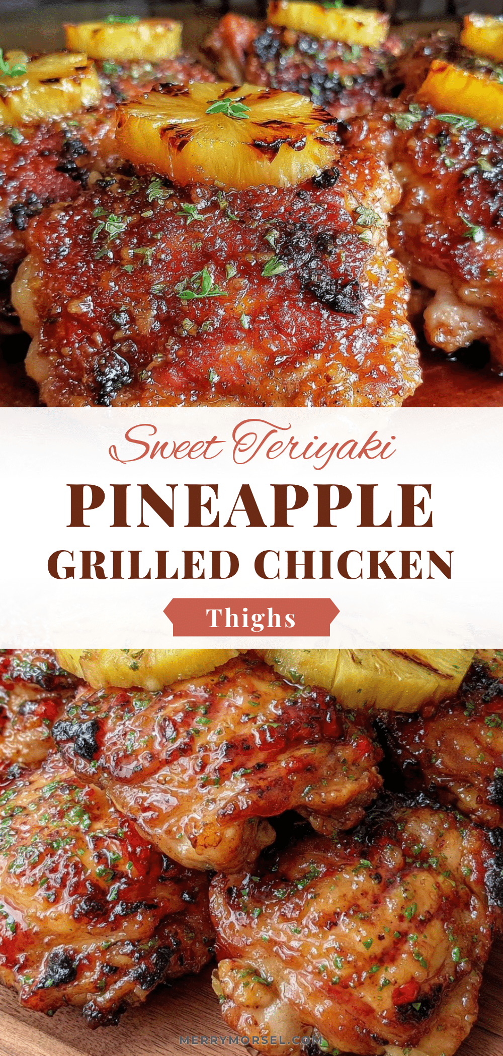 crispy teriyaki pineapple grilled chicken thighs recipe