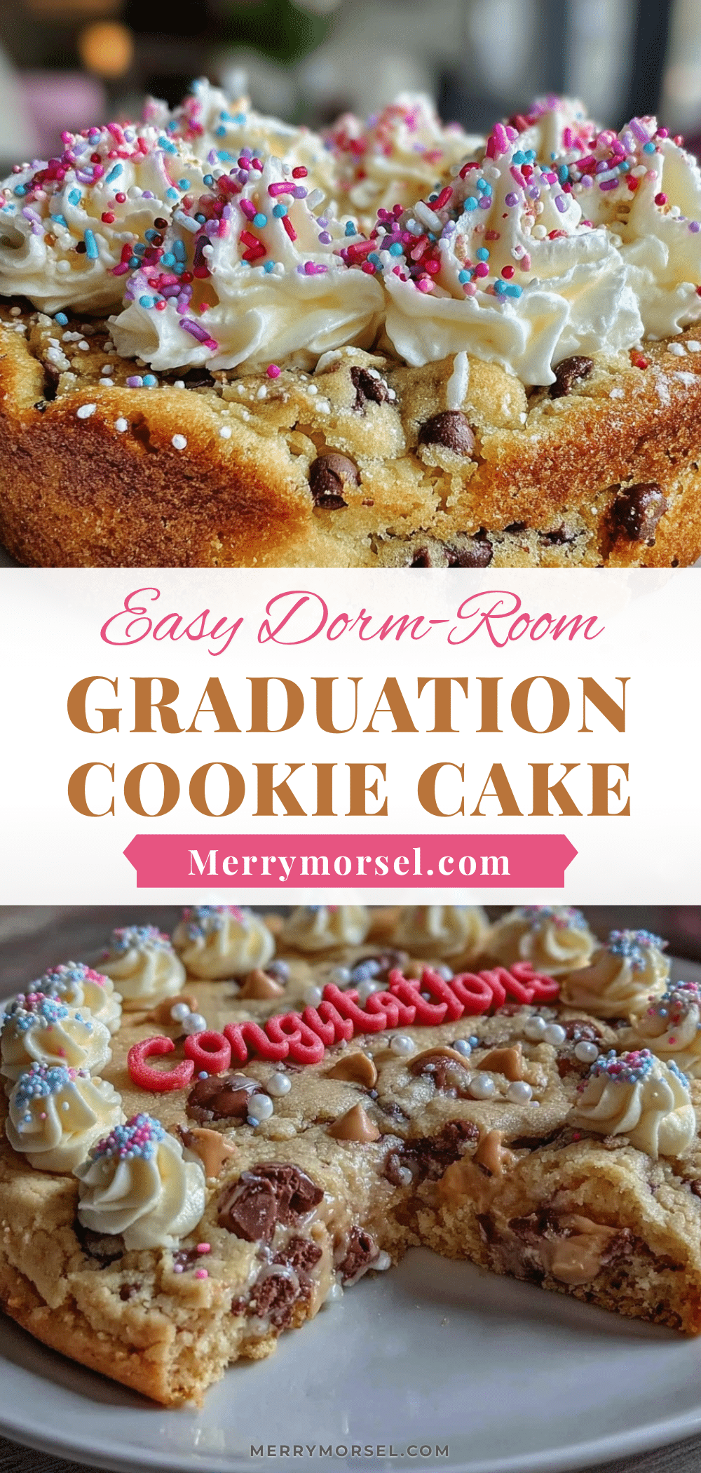 dorm-room graduation cookie cake recipe