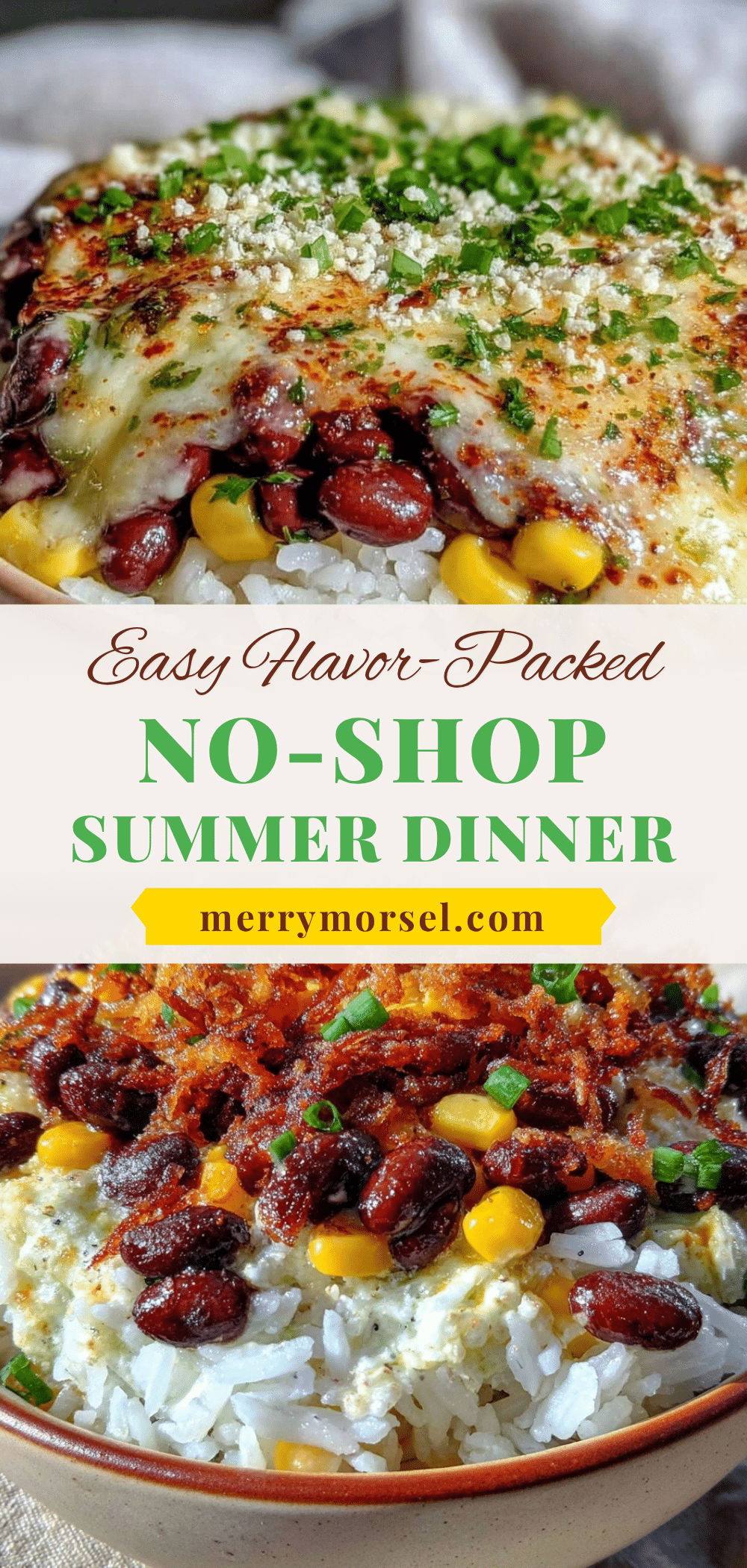 easy flavor-packed no-shop summer dinner recipe