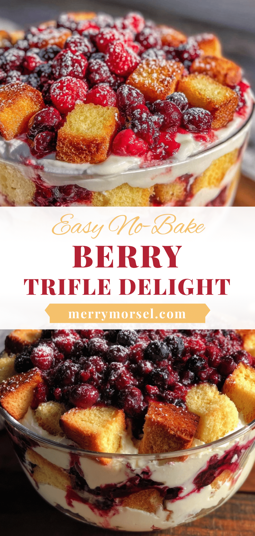 easy no-bake berry trifle recipe