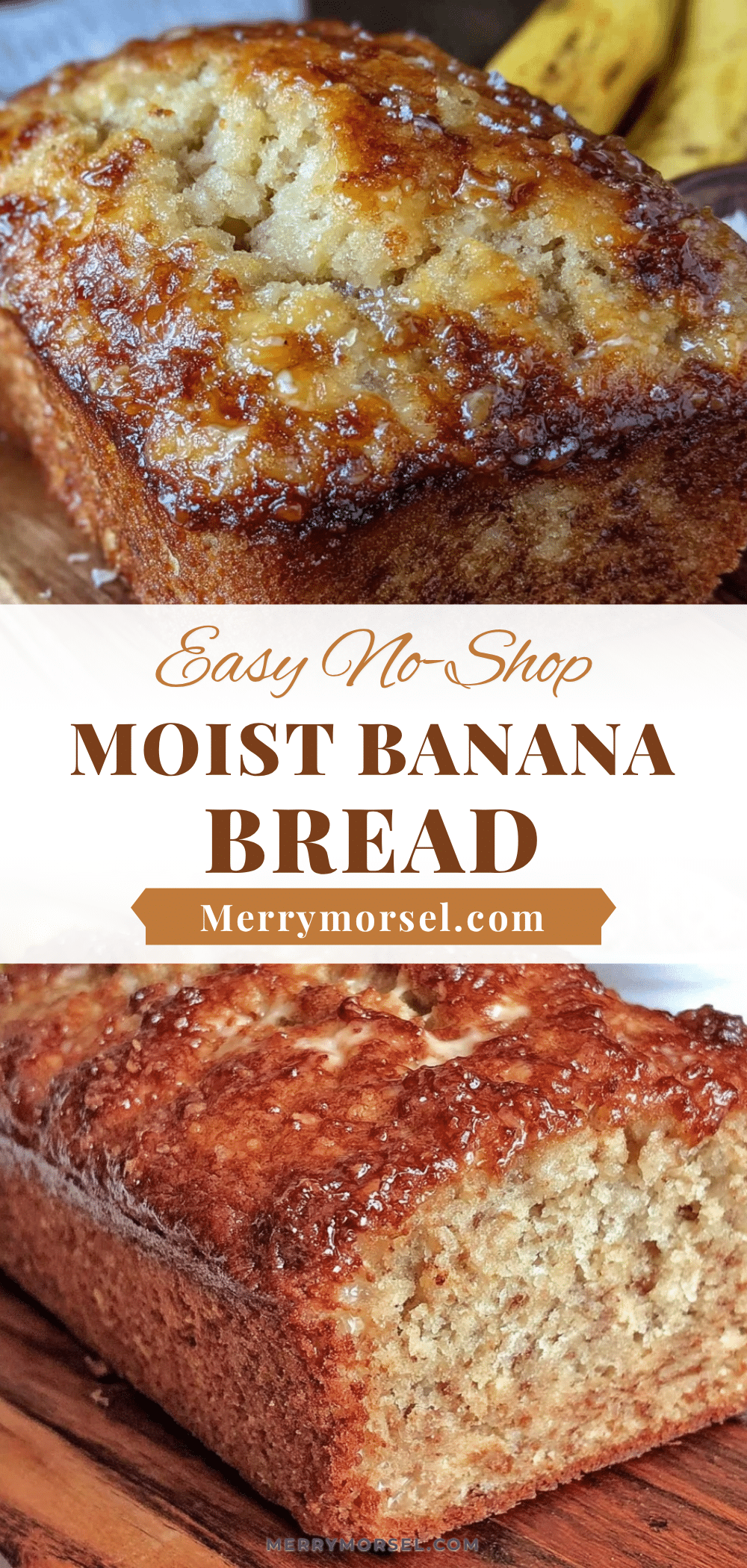 easy no-shop moist banana bread recipe