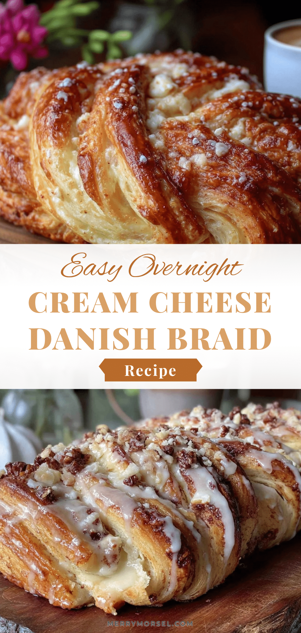 easy overnight cream cheese danish braid recipe