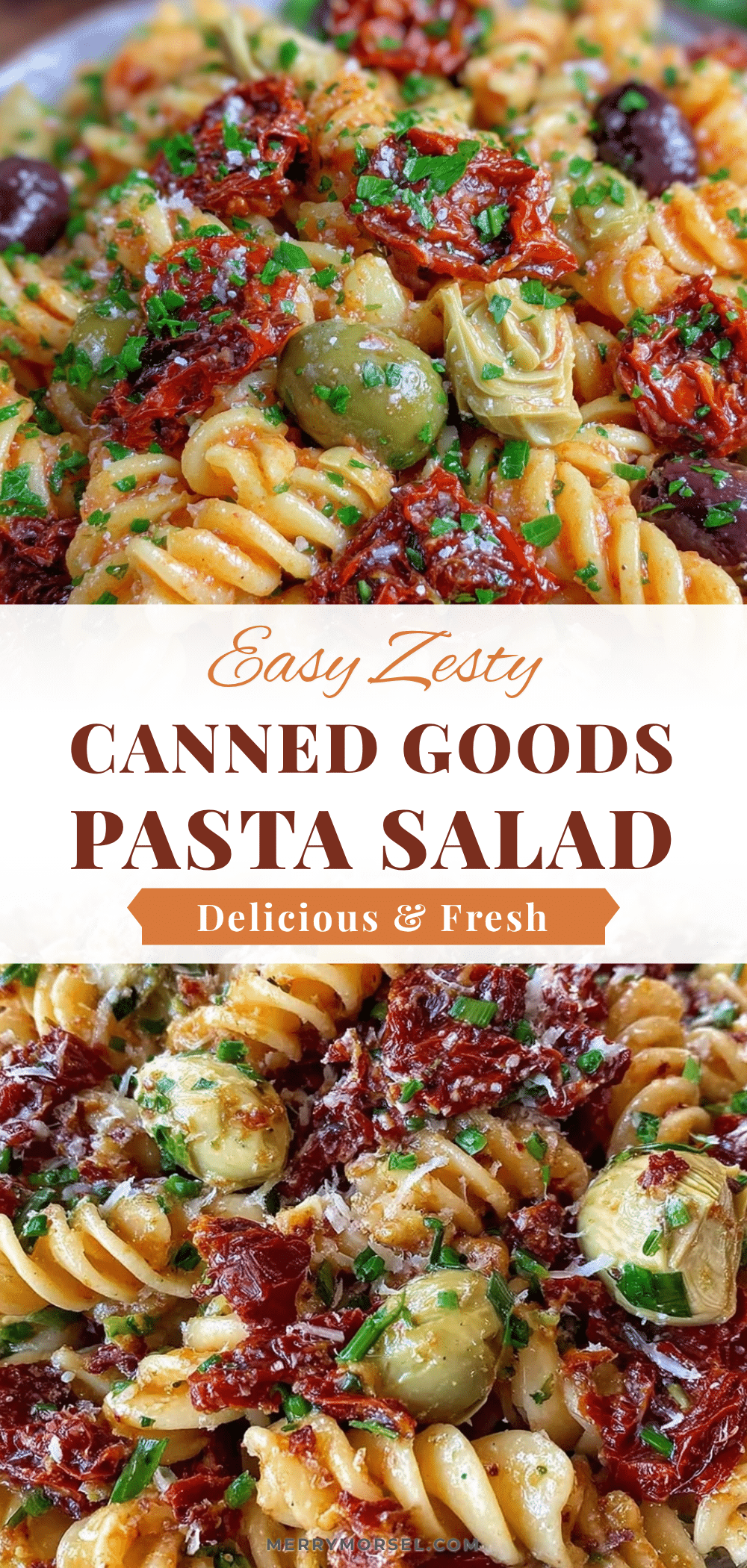 easy zesty canned goods pasta salad recipe