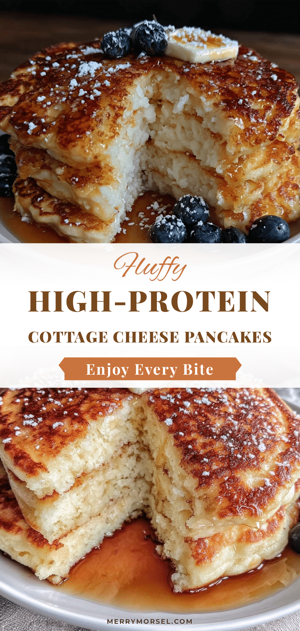 fluffy cottage cheese protein pancakes recipe