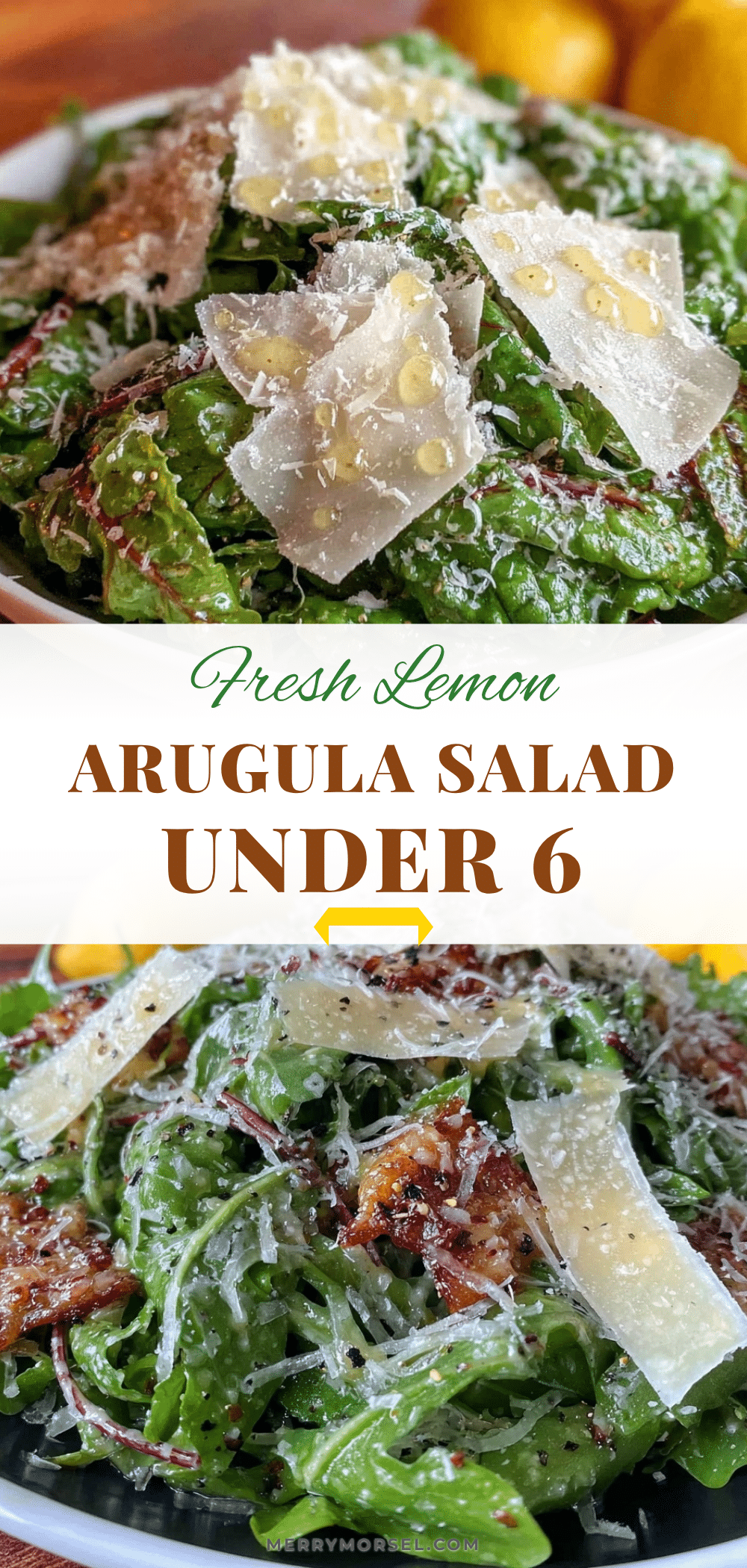 fresh lemon vinaigrette arugula salad recipe