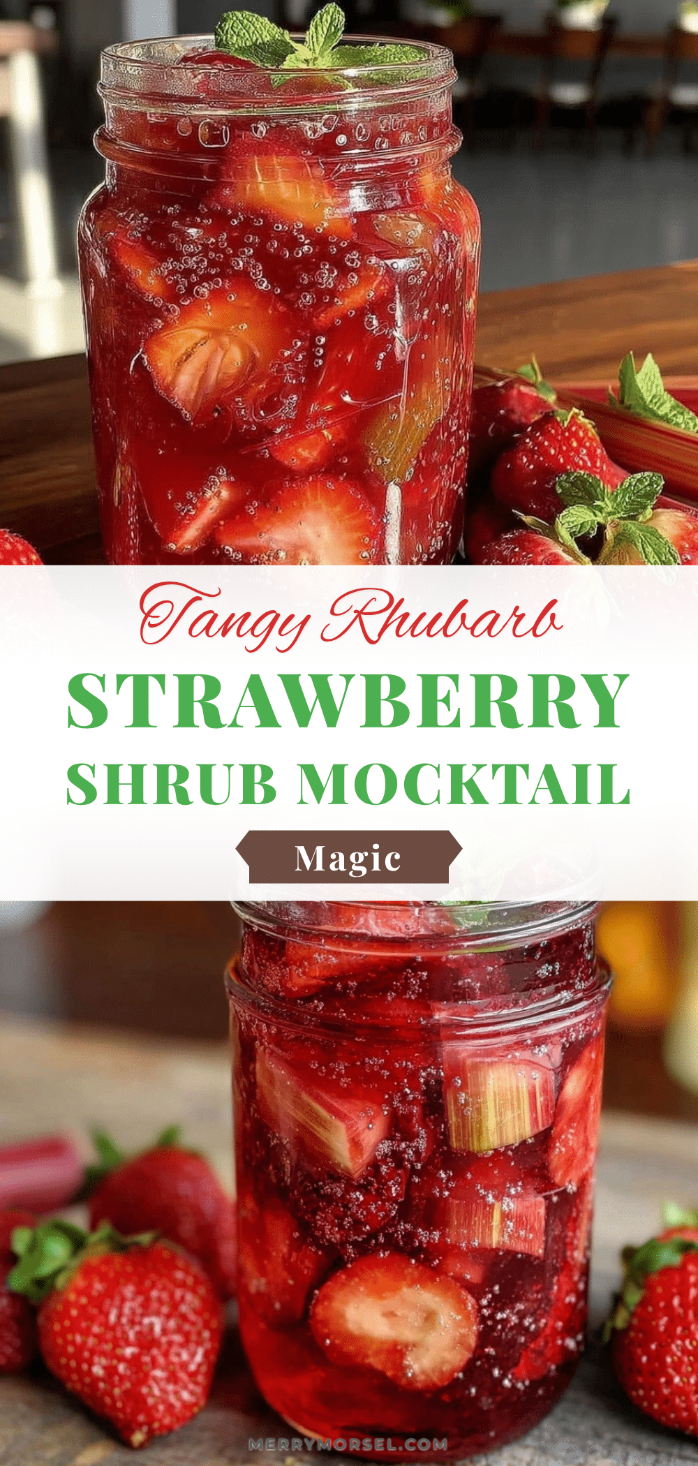 fresh rhubarb strawberry shrub recipe