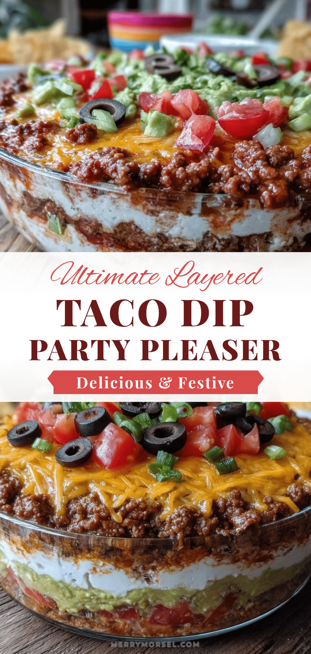 layered taco dip recipe