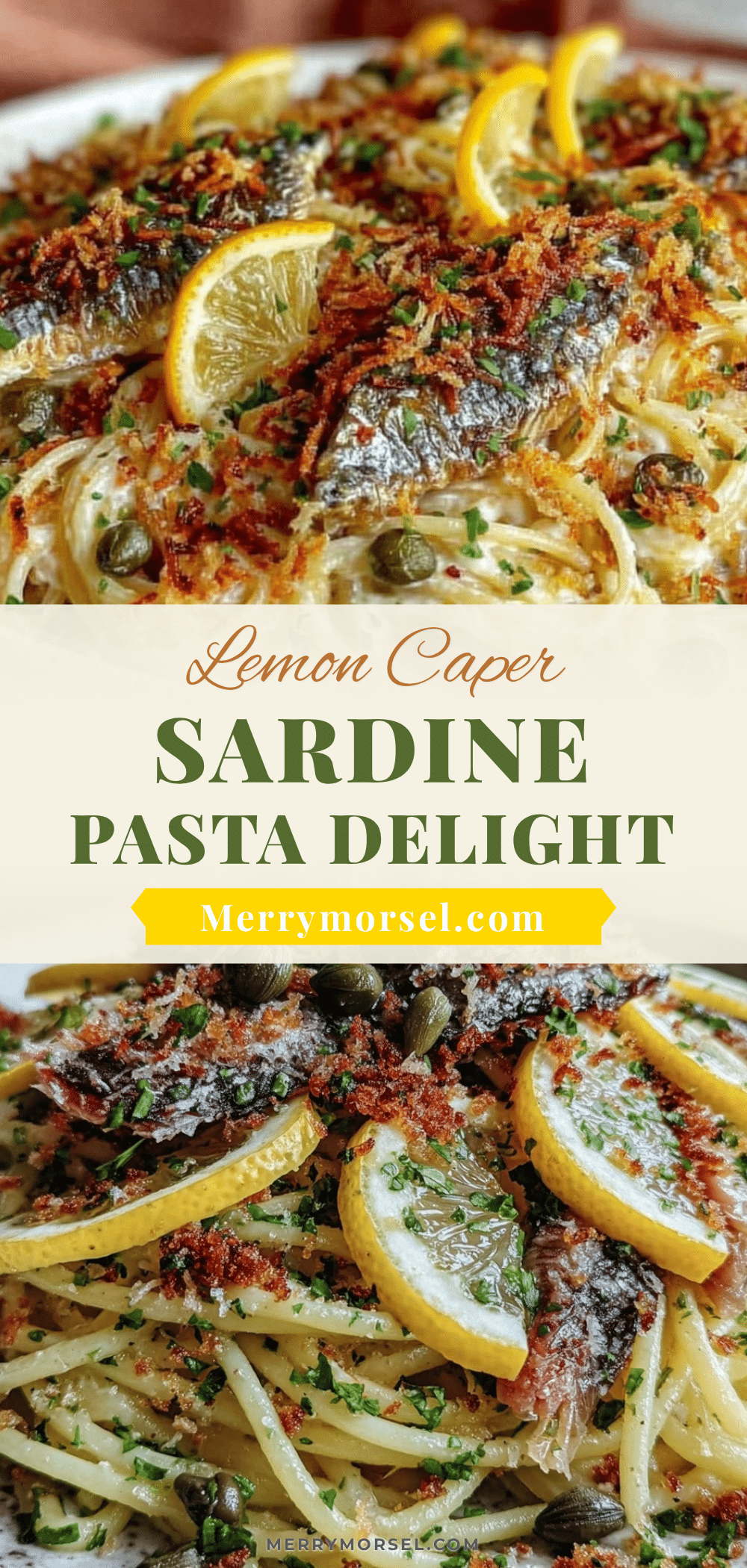 lemon caper sardine pasta recipe