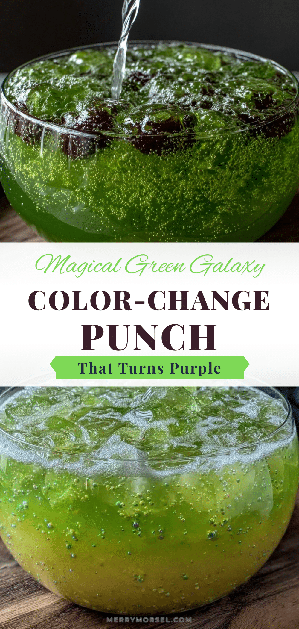 magical green galaxy color-change punch recipe recipe