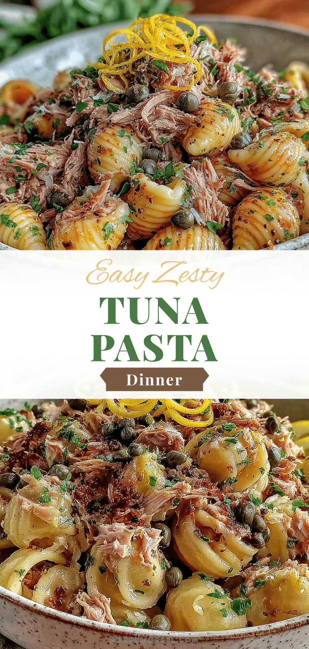no-shop weeknight pasta with tuna and lemon zest recipe