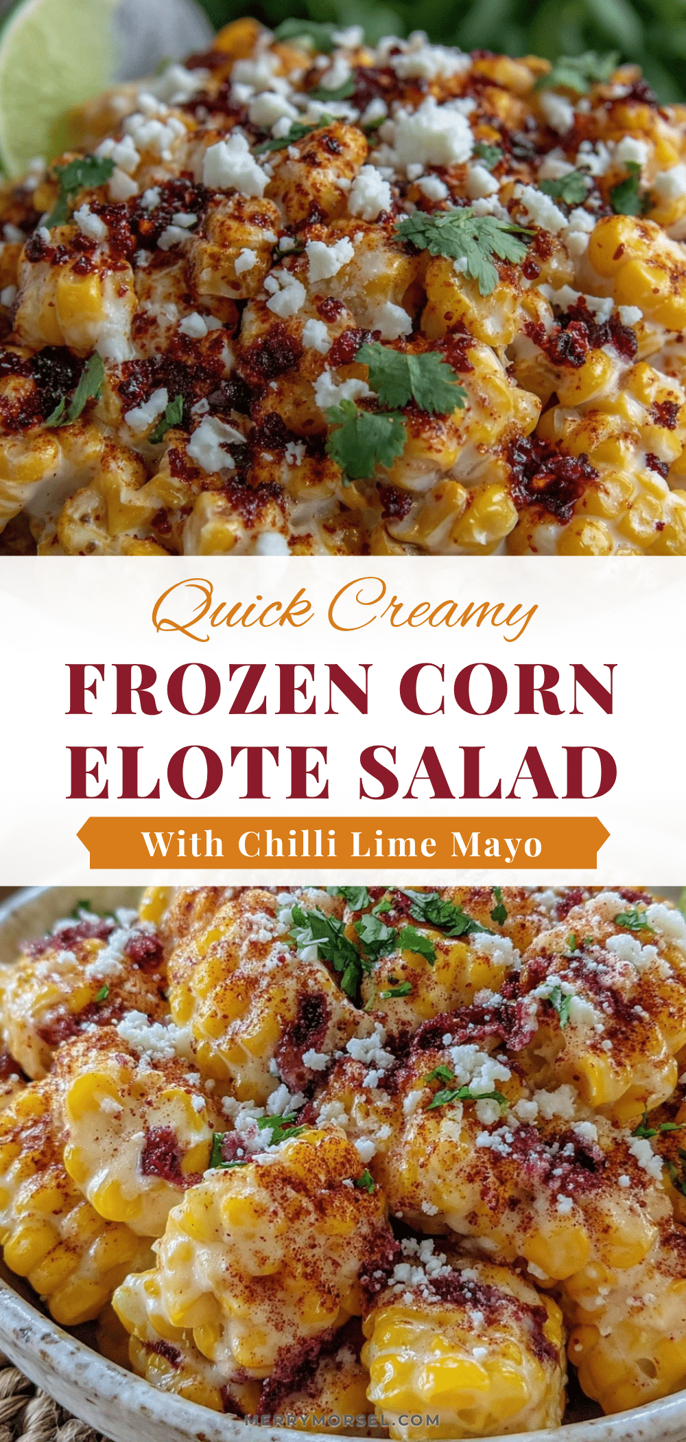 quick creamy frozen corn elote salad recipe