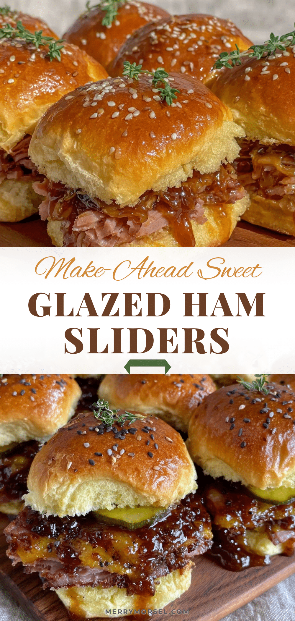 sweet glazed ham sliders recipe