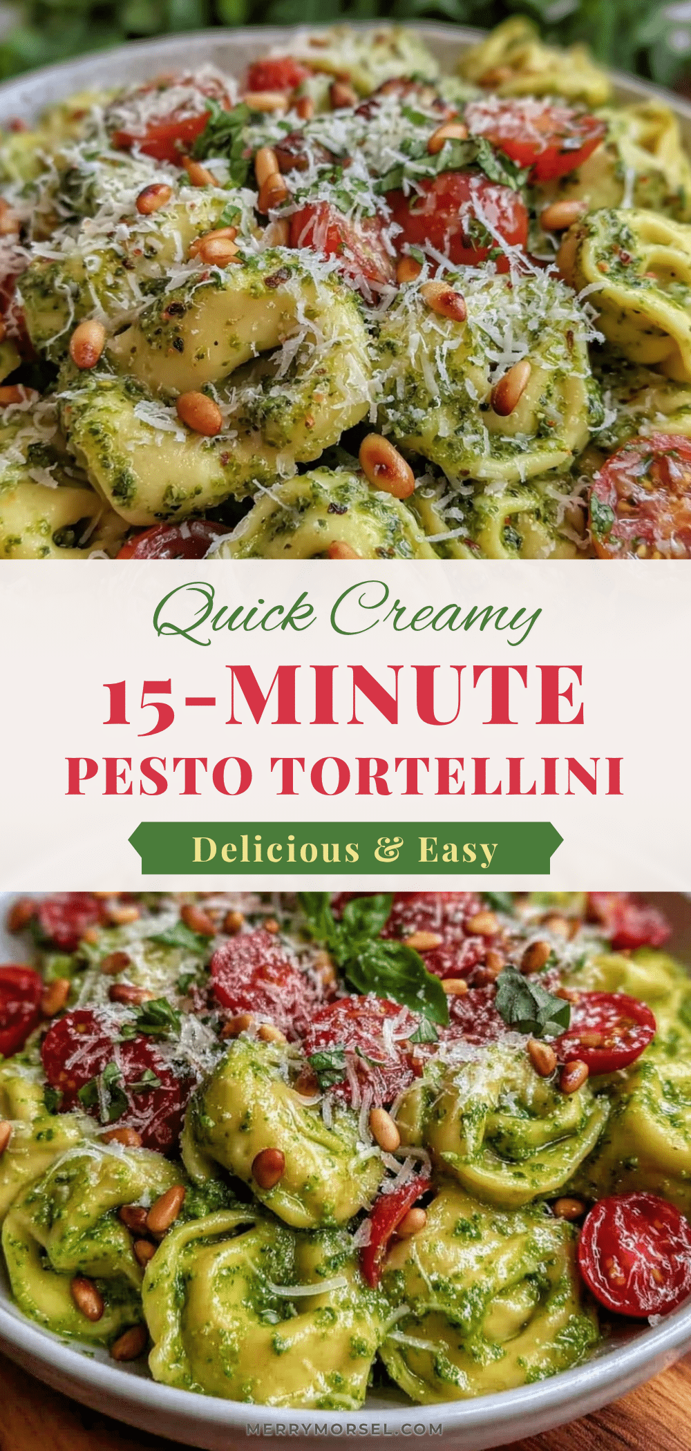 creamy pesto tortellini recipe