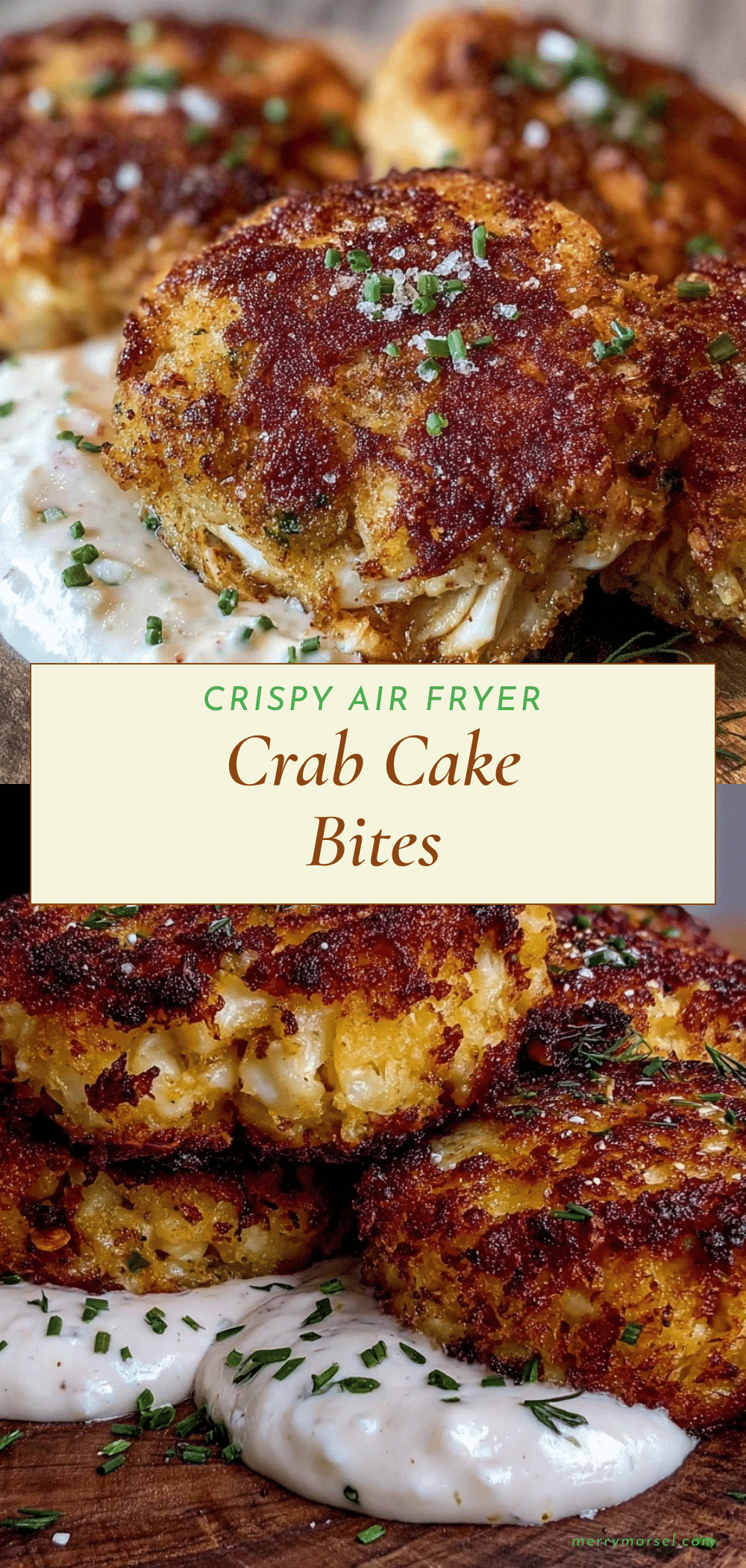 crispy air fryer crab cake bites recipe