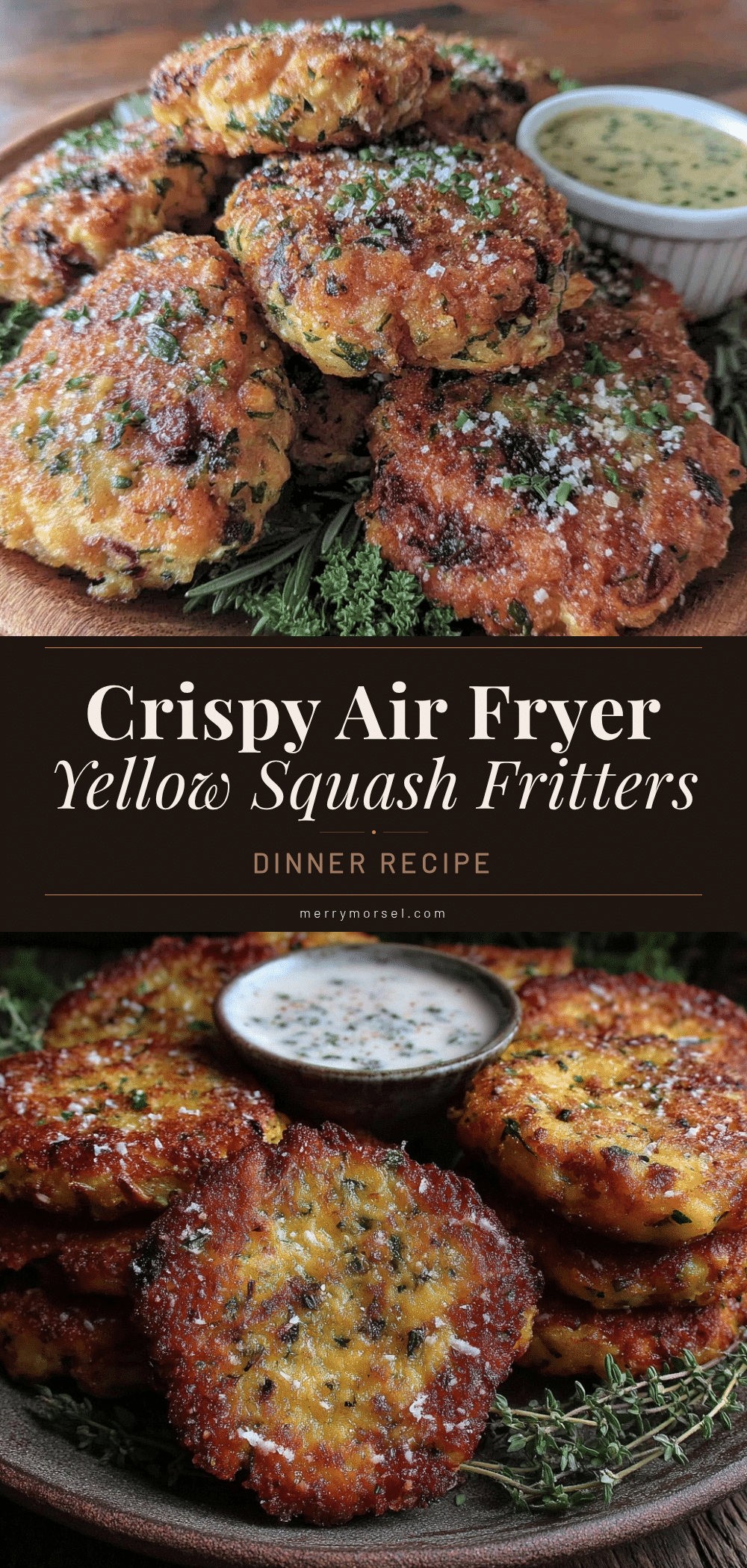 crispy yellow squash protein fritters recipe