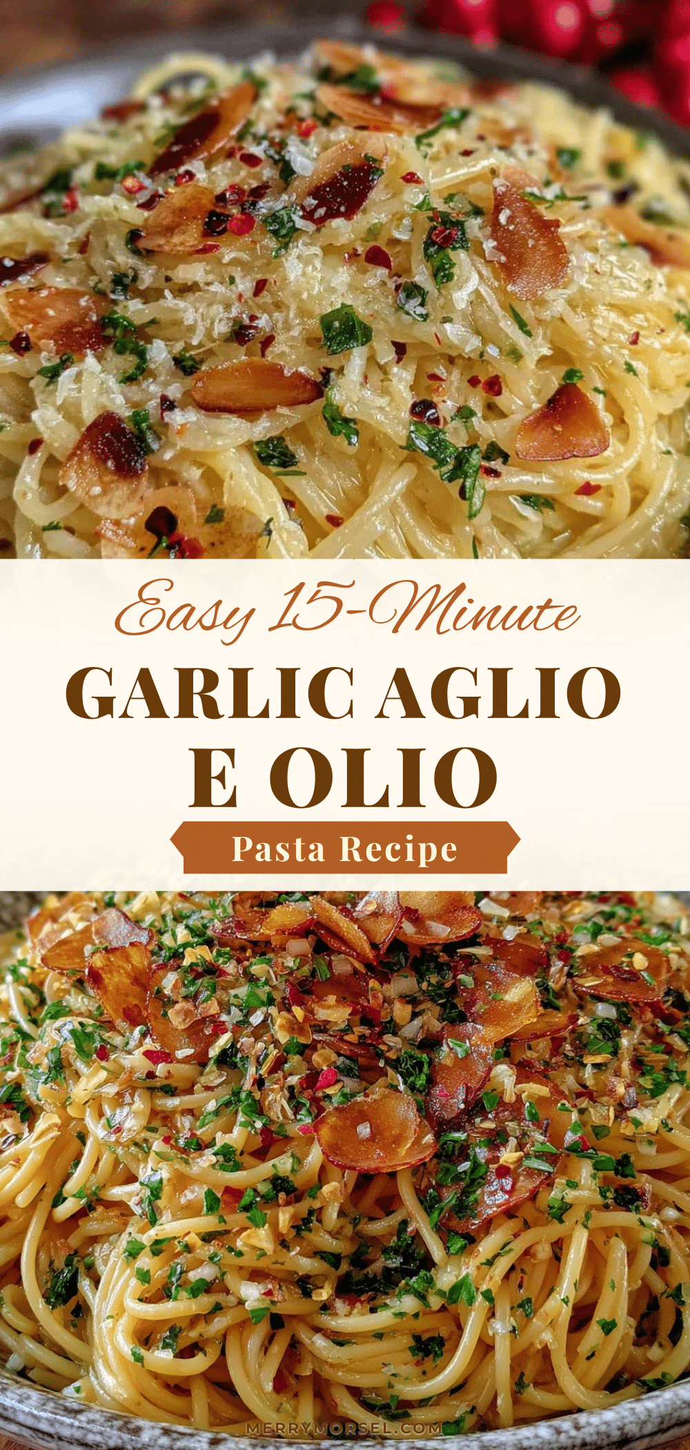 Easy 15-Minute Aglio e Olio Garlic Pasta recipe