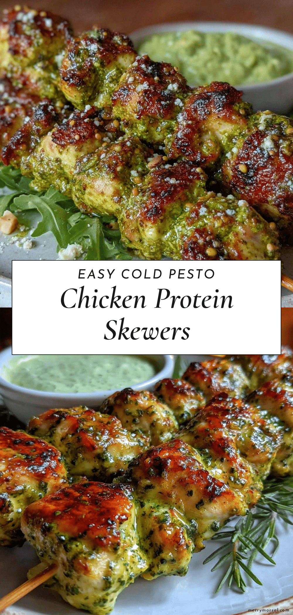 easy cold pesto chicken skewers recipe