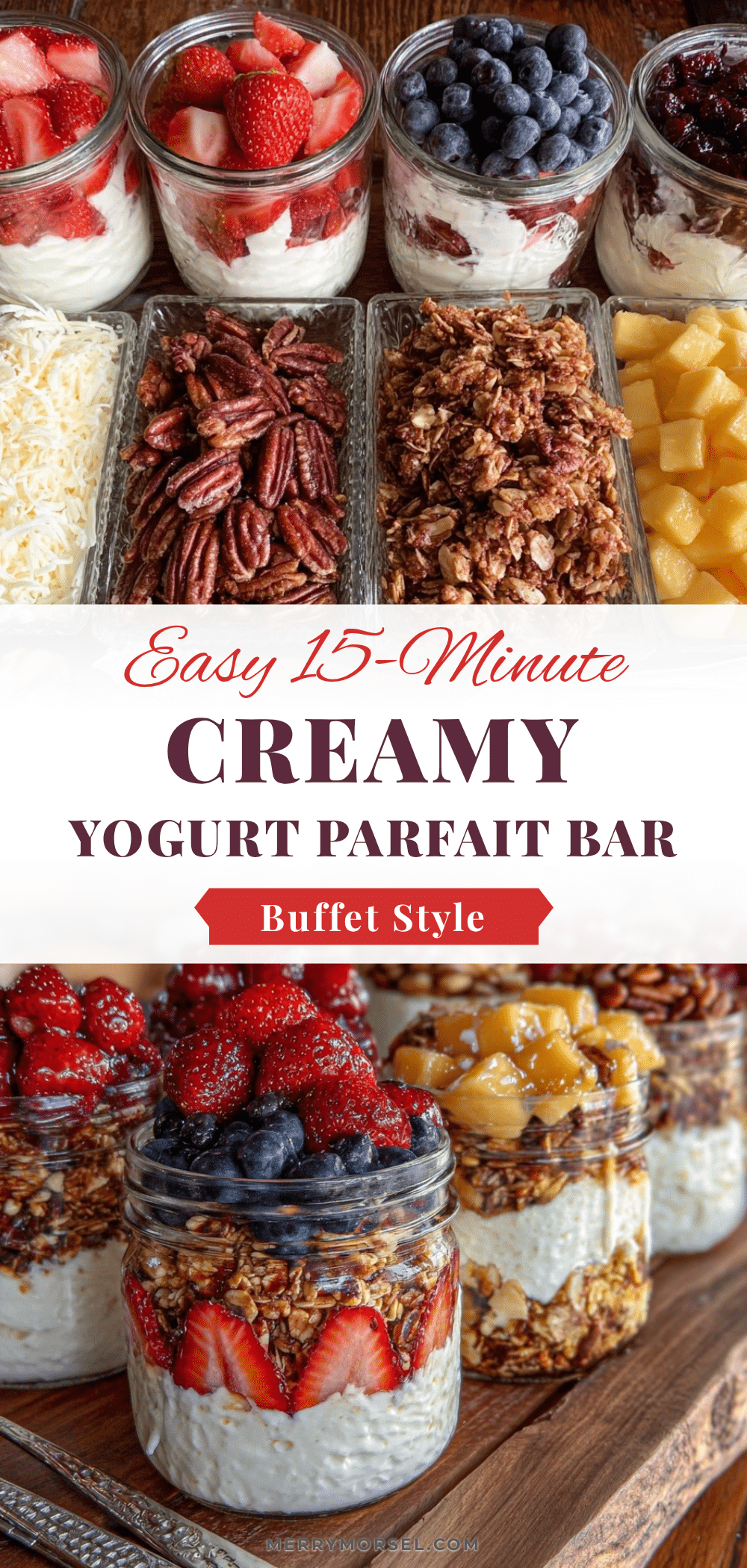 easy yogurt parfait bar recipe