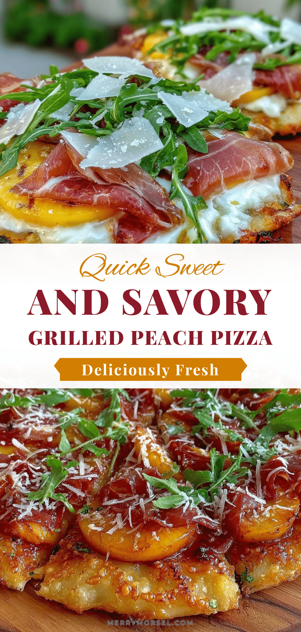 grilled peach and prosciutto pizza recipe