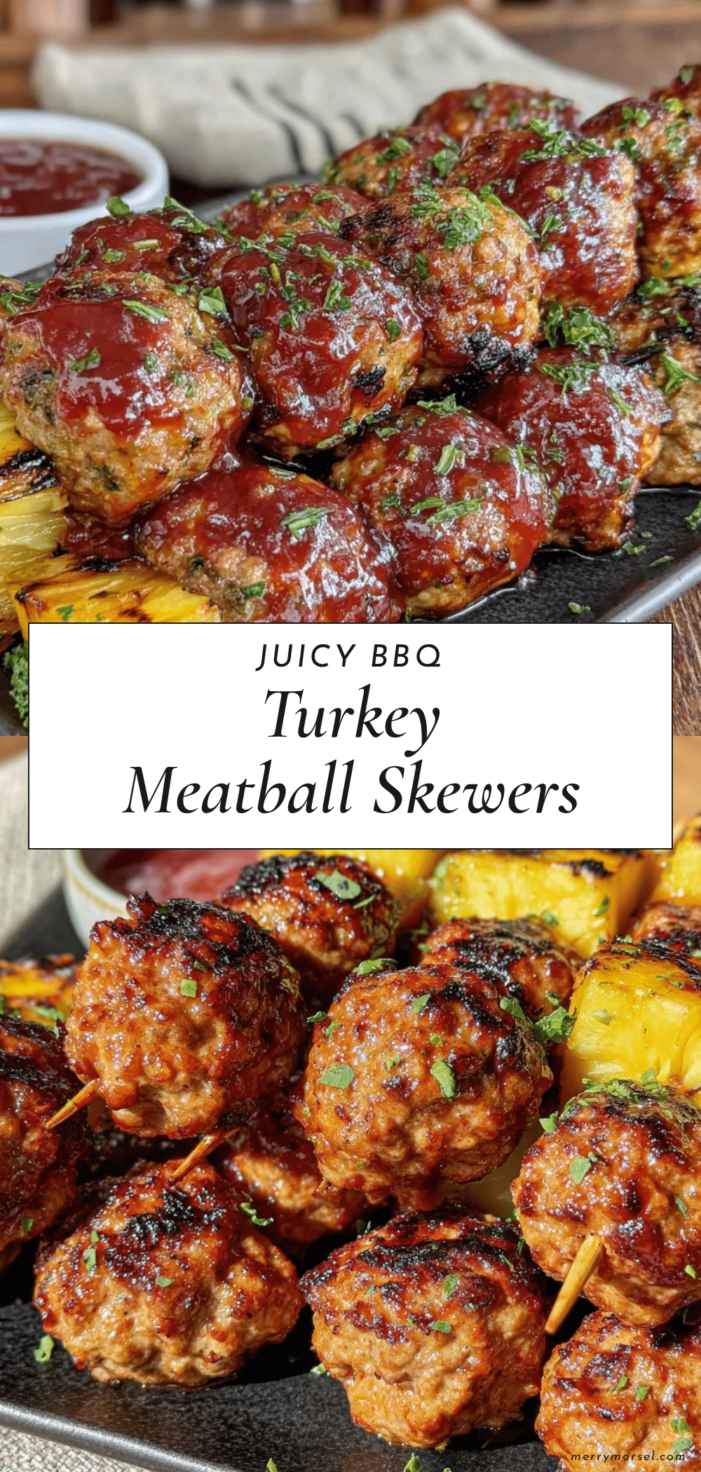 healthy bbq turkey meatball skewers recipe
