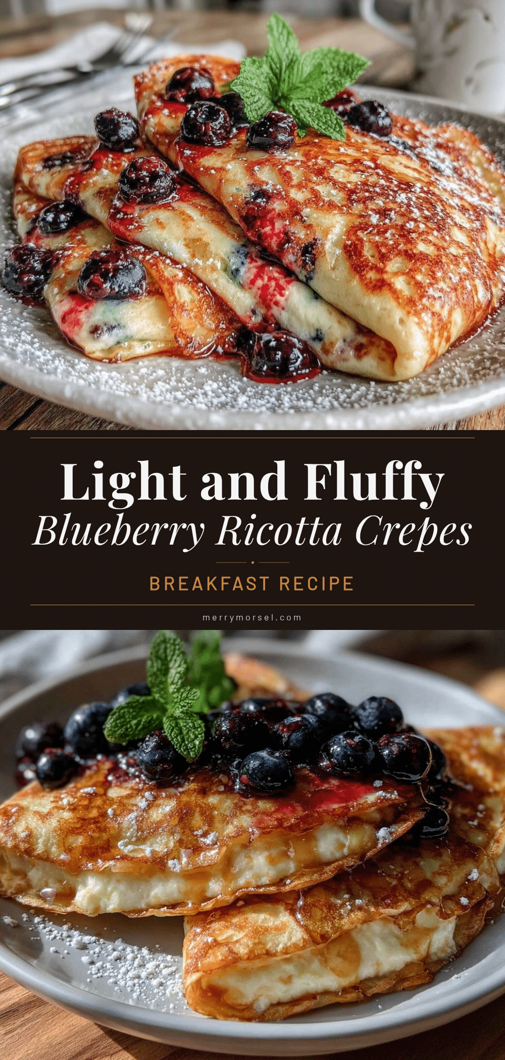 healthy blueberry ricotta egg white crepes recipe