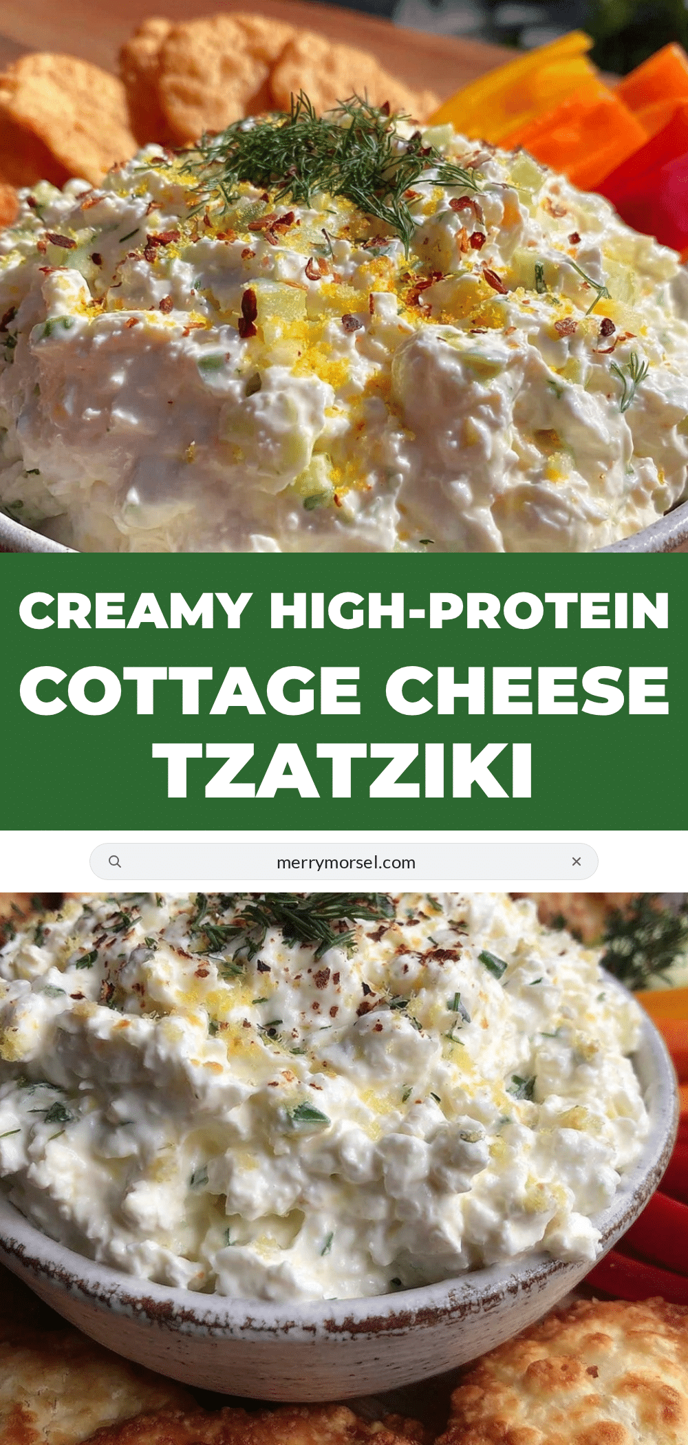 Healthy Cottage Cheese Tzatziki Sauce recipe