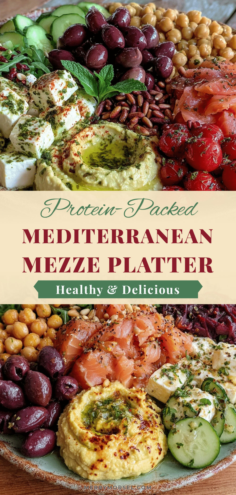 Healthy High-Protein Mediterranean Mezze Platter recipe
