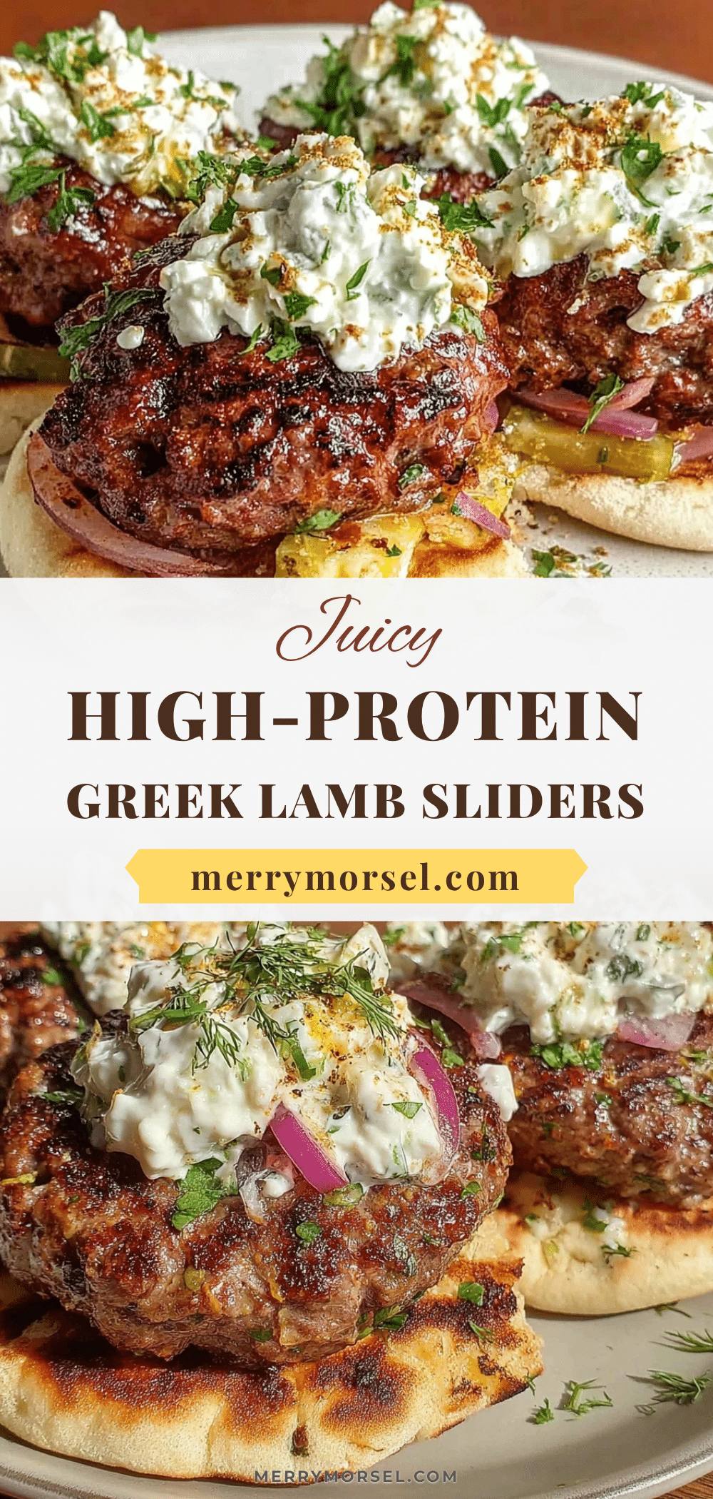 high-protein greek lamb sliders recipe