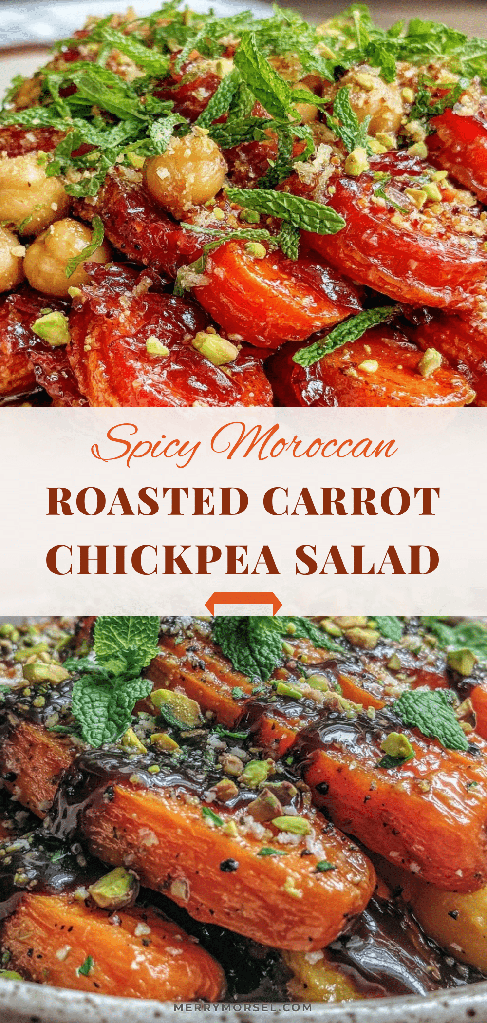Moroccan roasted carrot and chickpea salad recipe