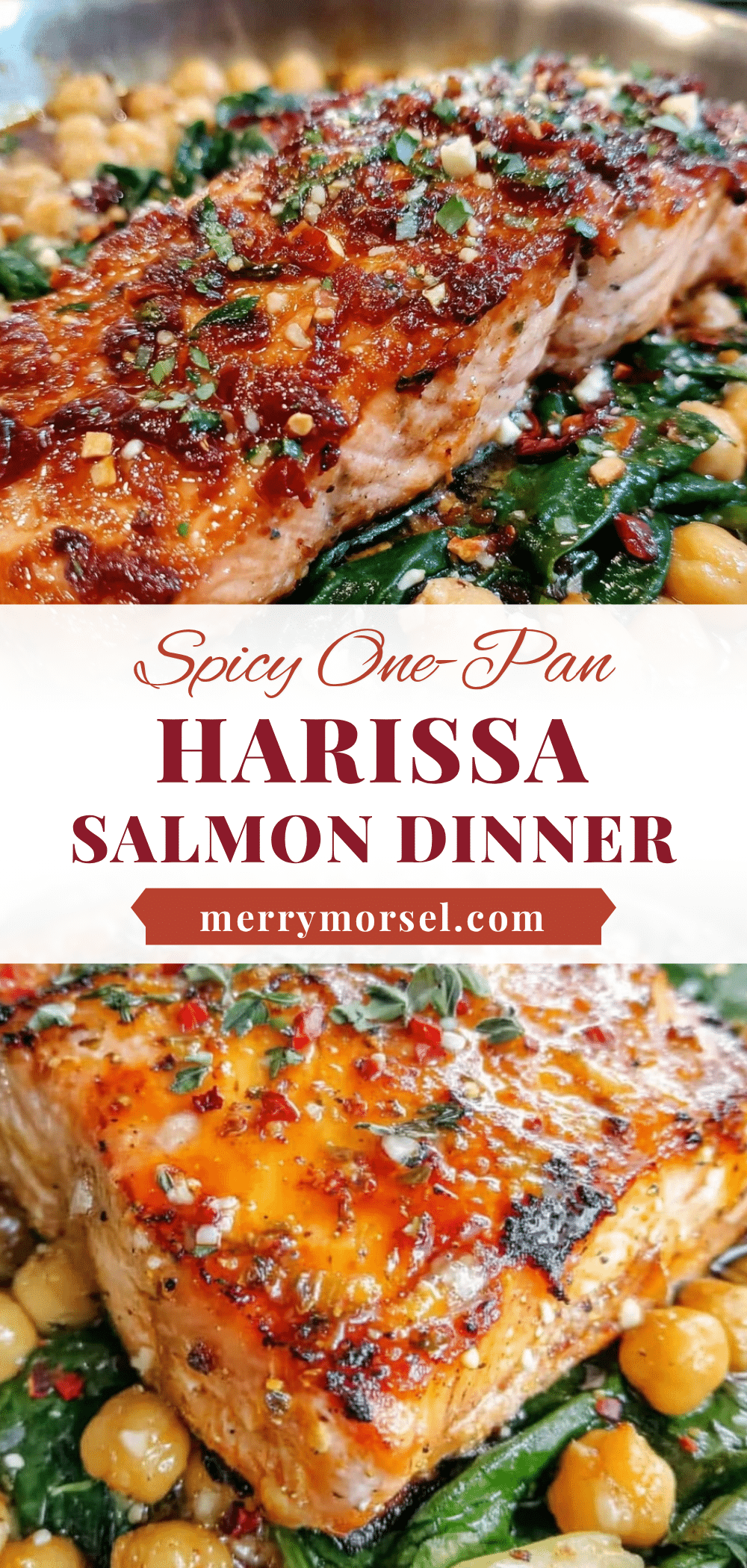 one-pan harissa baked salmon recipe