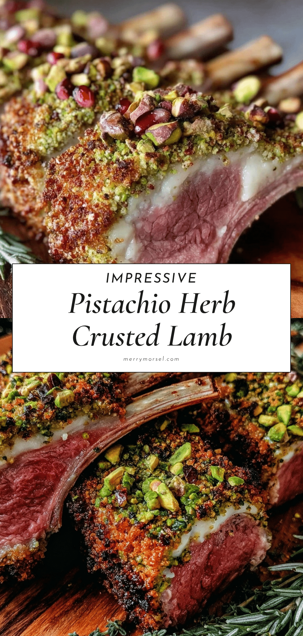 pistachio and herb crusted rack of lamb recipe