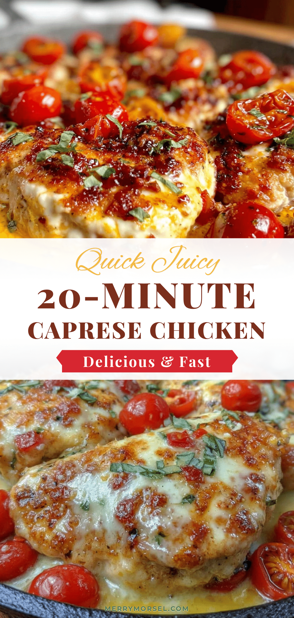 quick 20-minute caprese chicken skillet recipe