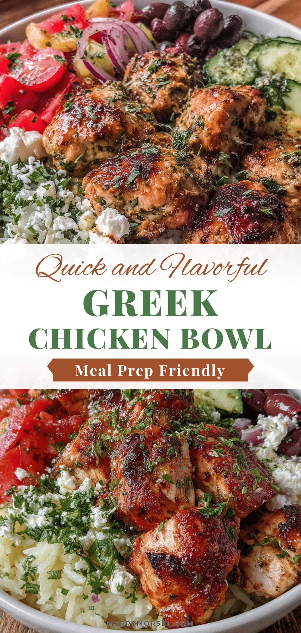 quick Greek chicken bowl recipe recipe