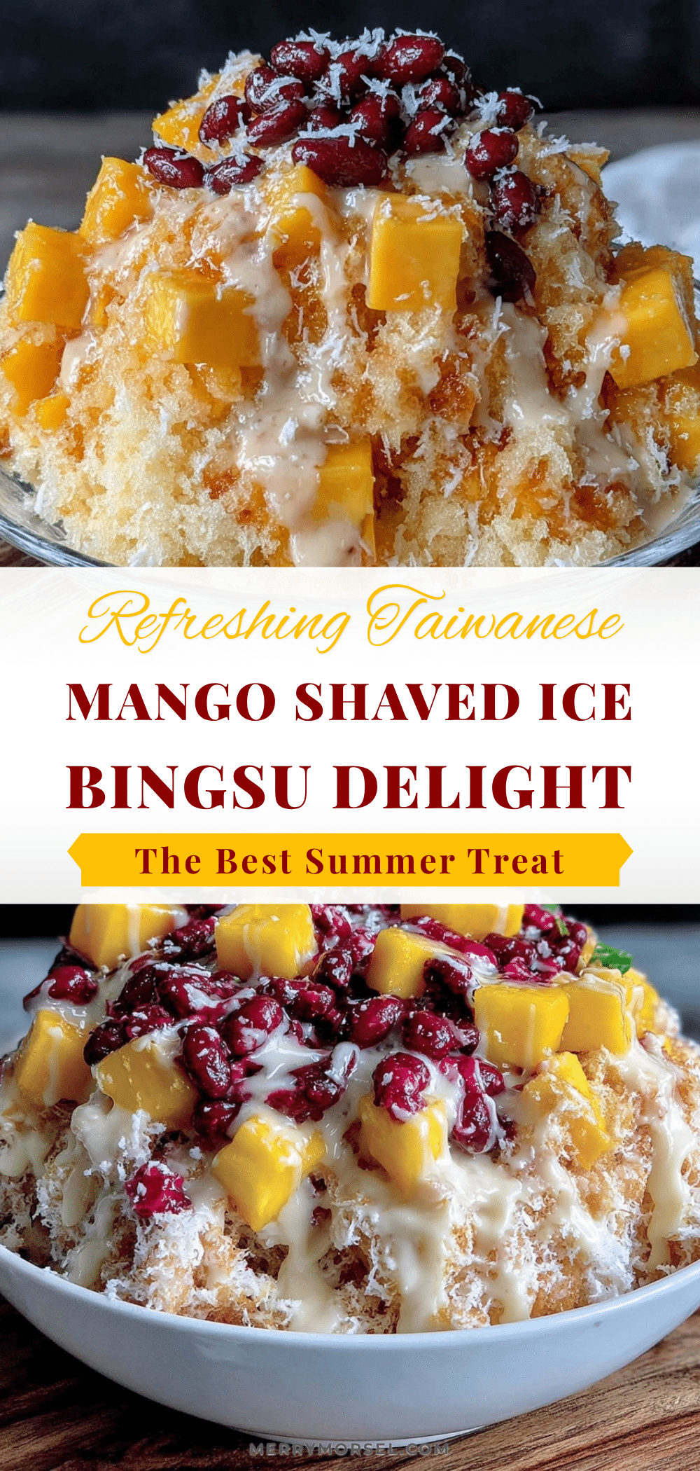 Taiwanese mango shaved ice recipe