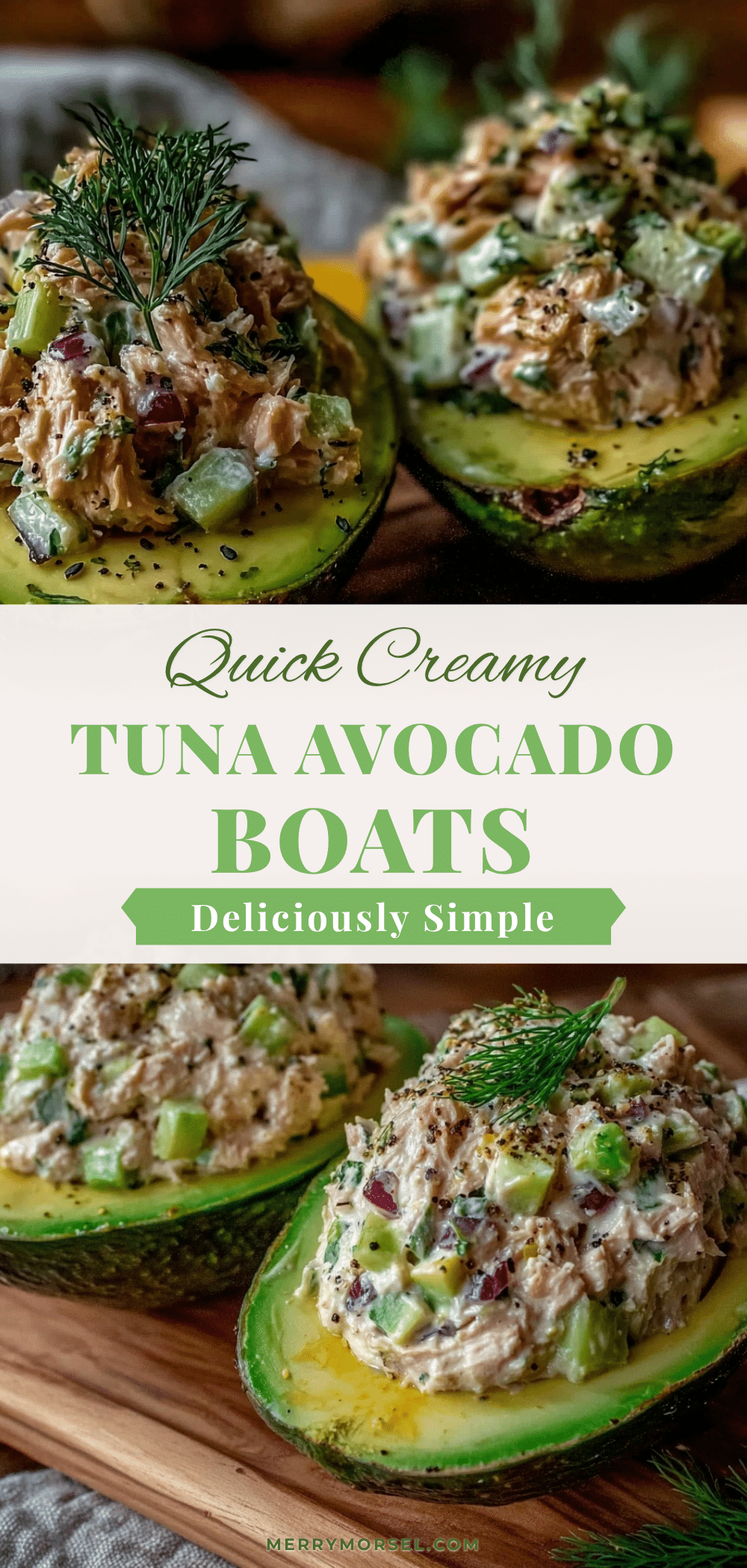 tuna avocado boats recipe