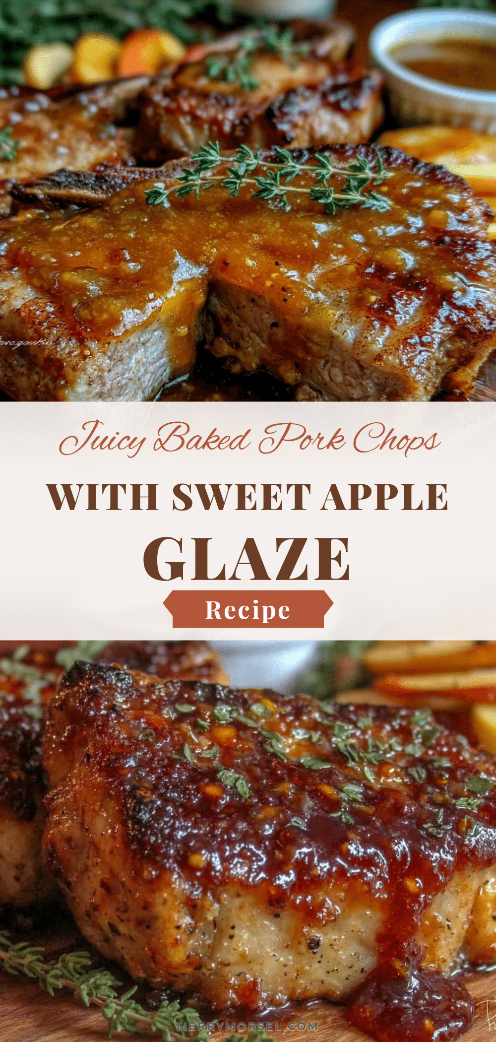 baked pork chops apple cider glaze recipe