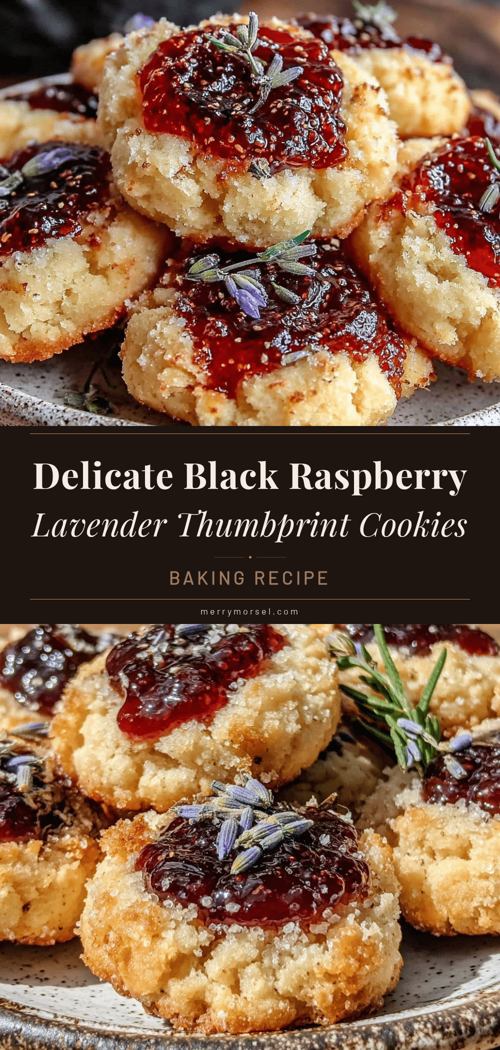black raspberry lavender thumbprint cookies recipe