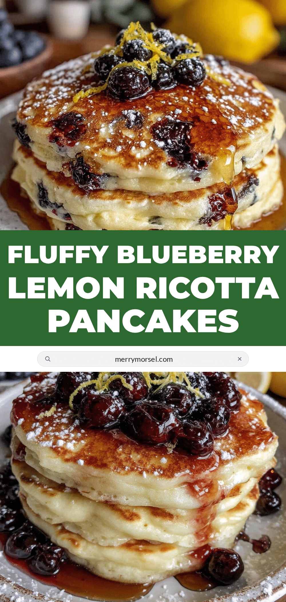 blueberry lemon ricotta pancakes recipe