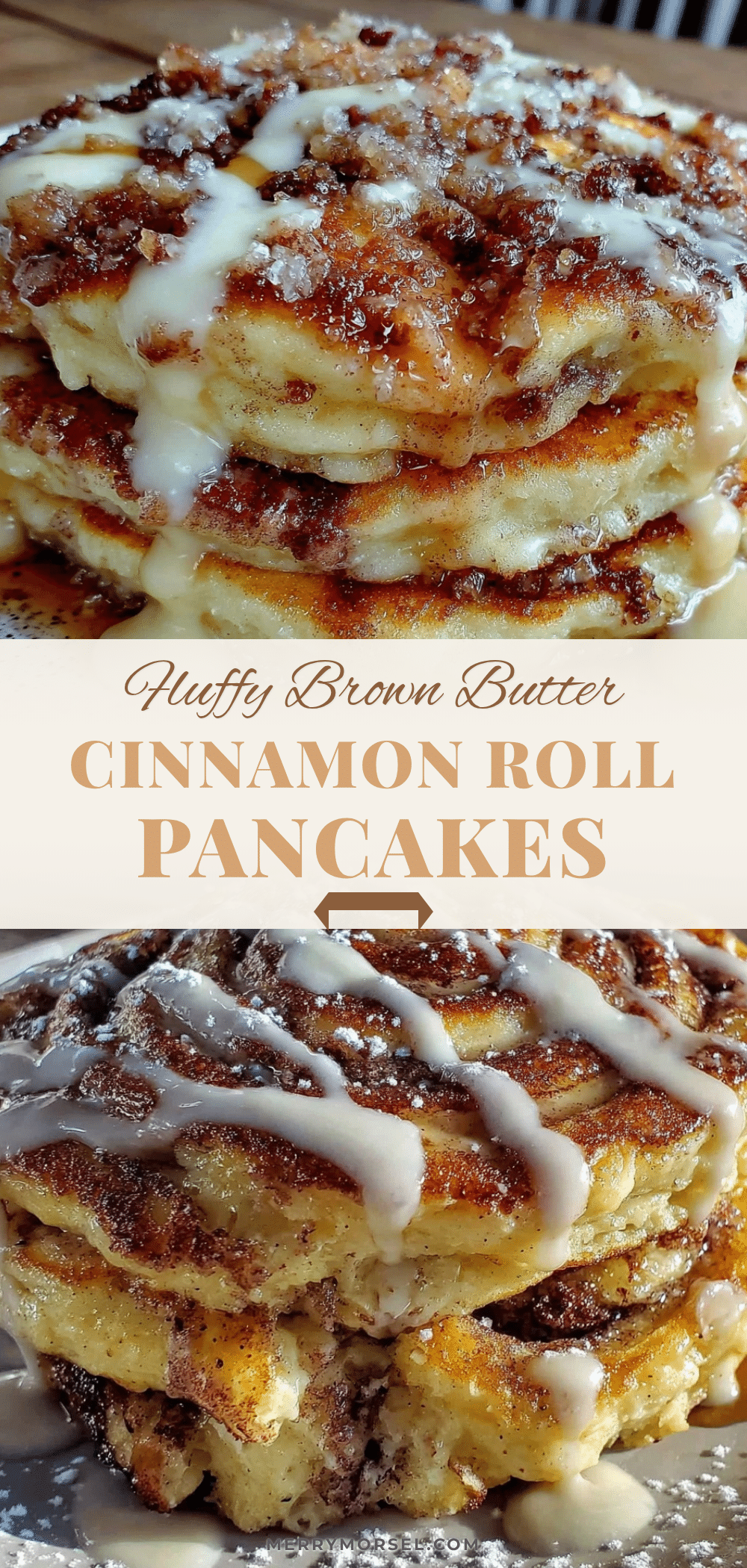 brown butter cinnamon roll pancakes recipe