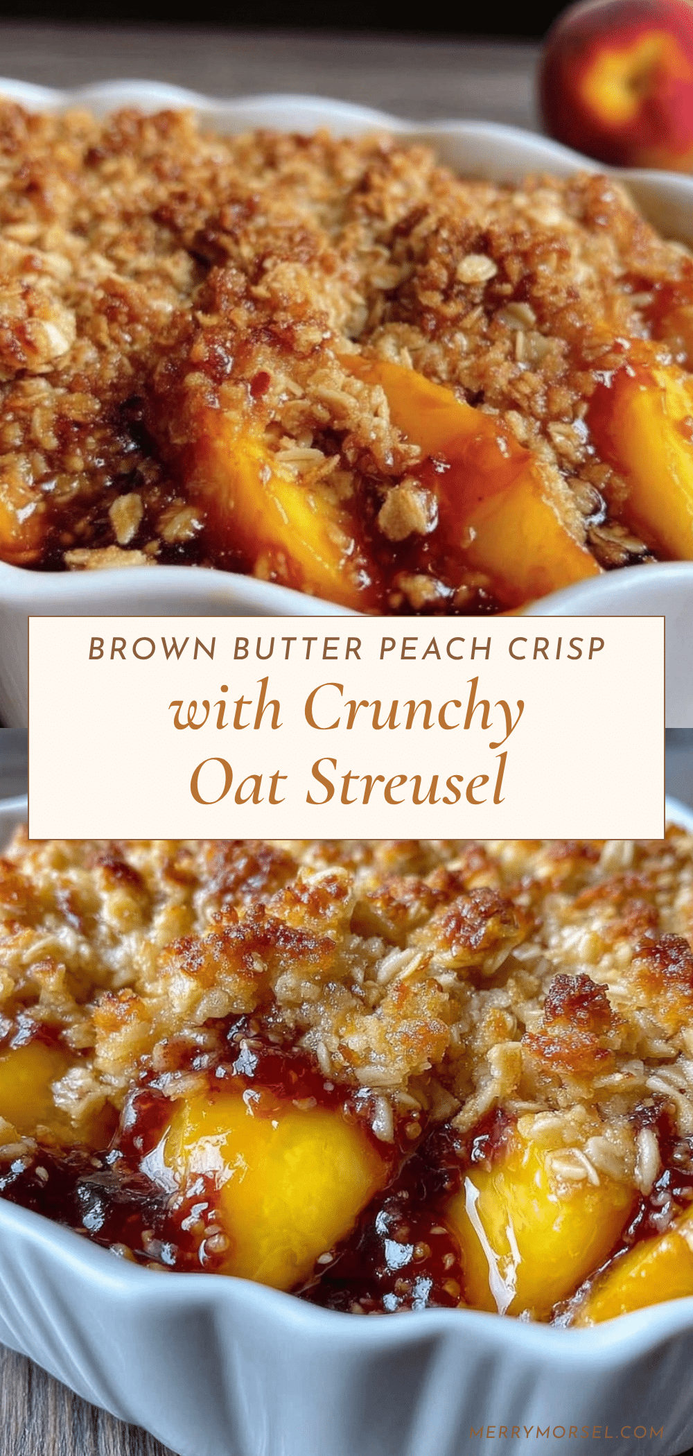 brown butter peach crisp recipe