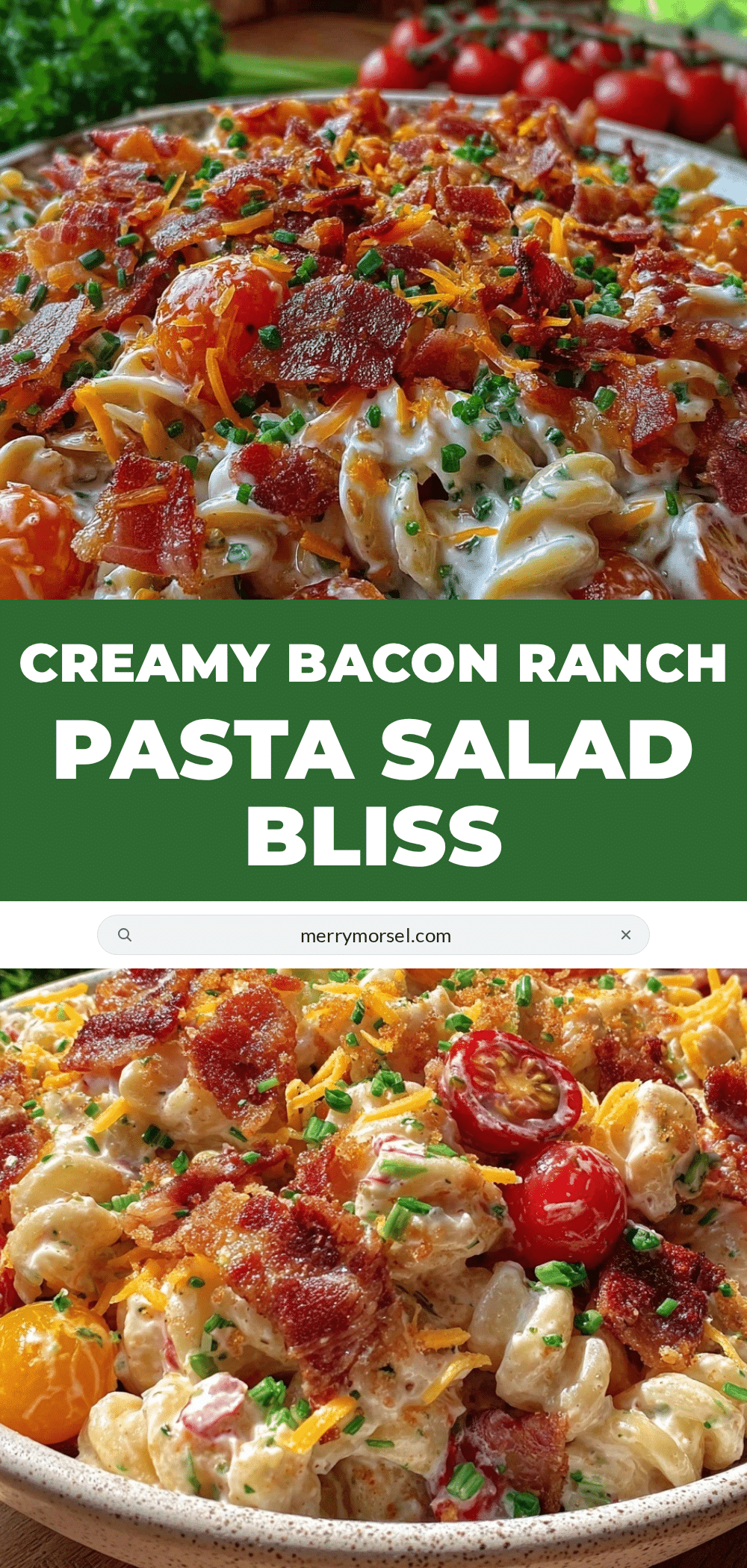 creamy bacon ranch pasta salad recipe
