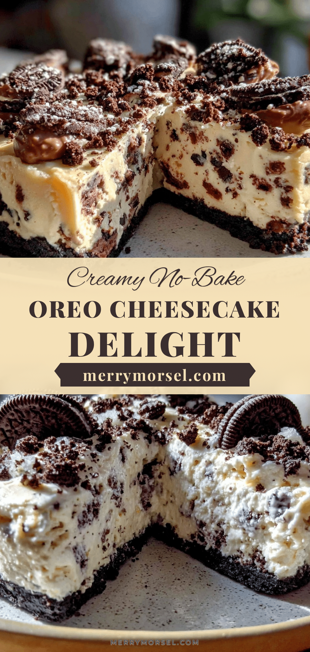 creamy no-bake Oreo cheesecake delight recipe