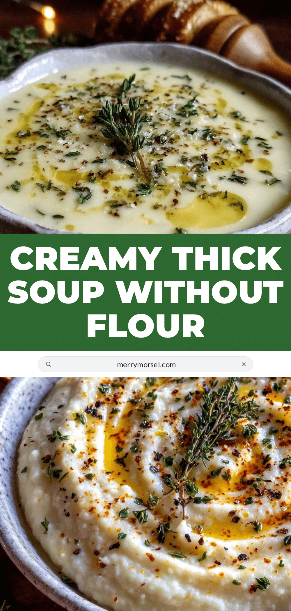 creamy thickened soup without flour recipe