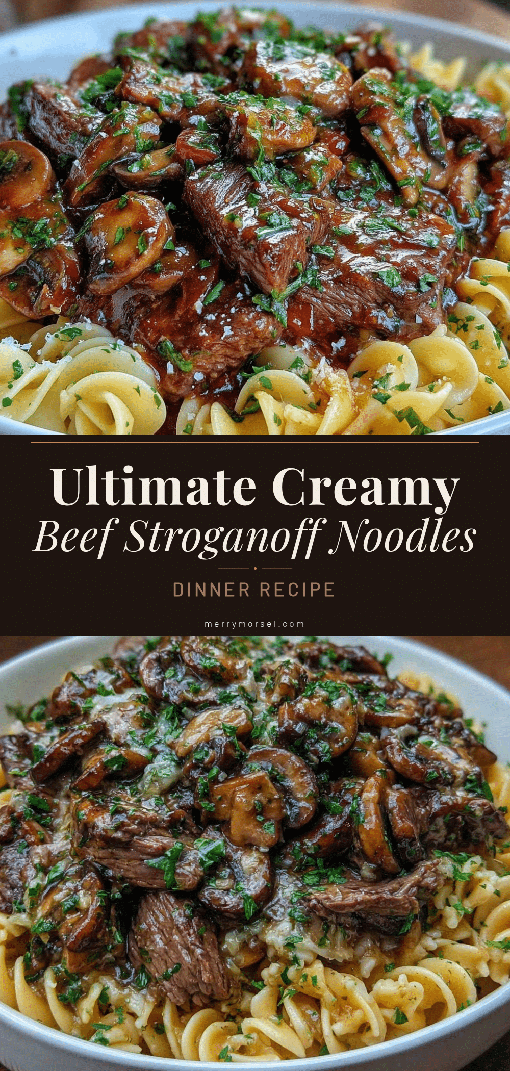 creamy ultimate beef stroganoff with egg noodles recipe