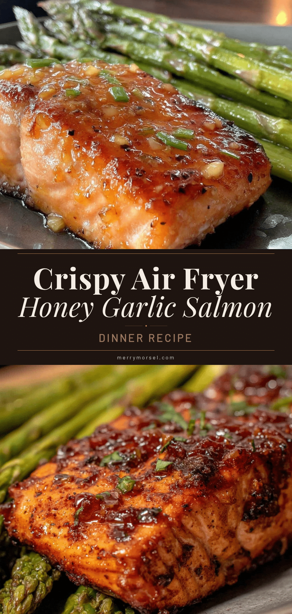 crispy air fryer honey garlic salmon recipe