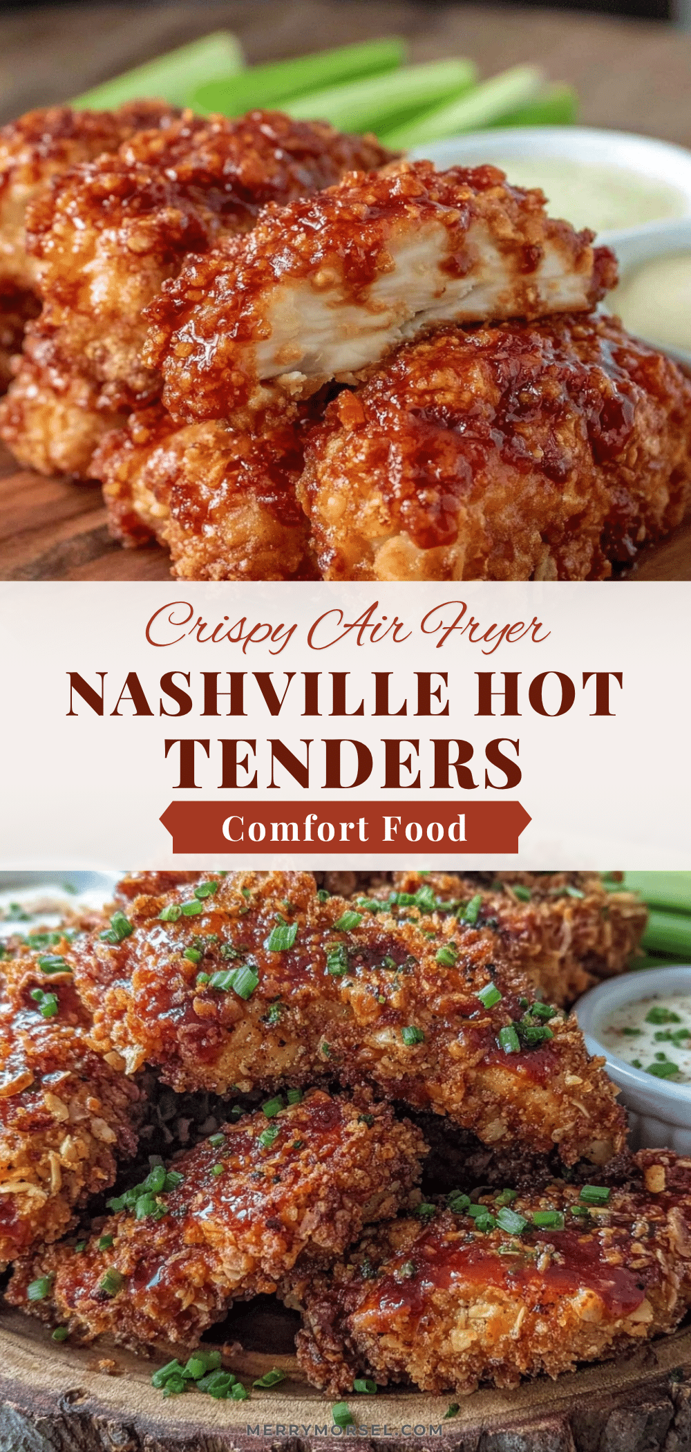 crispy air fryer Nashville hot chicken tenders recipe