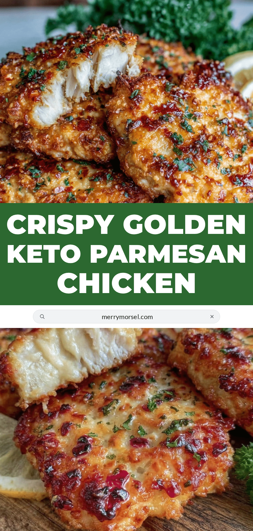 crispy keto parmesan crusted chicken recipe